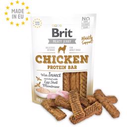 Brit Meaty Jerky Chicken Dogs Proteinbar med kyckling och insekter 80g